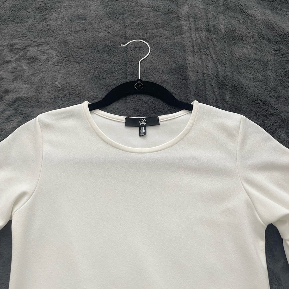 Missguided White Ruffle Mini Dress - Picture 4 of 5